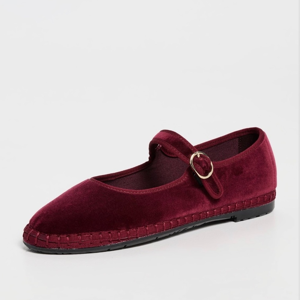Flabelus Red Velvet Mary Jane